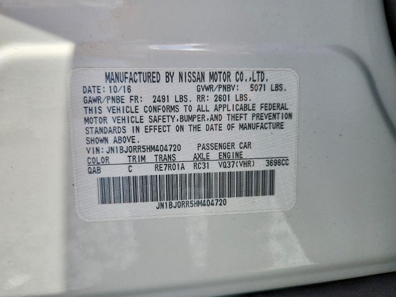 Aukcja sprzedaży 2017 Infiniti Qx50, vin: JN1BJ0RR5HM404720, numer aukcji: 51559266