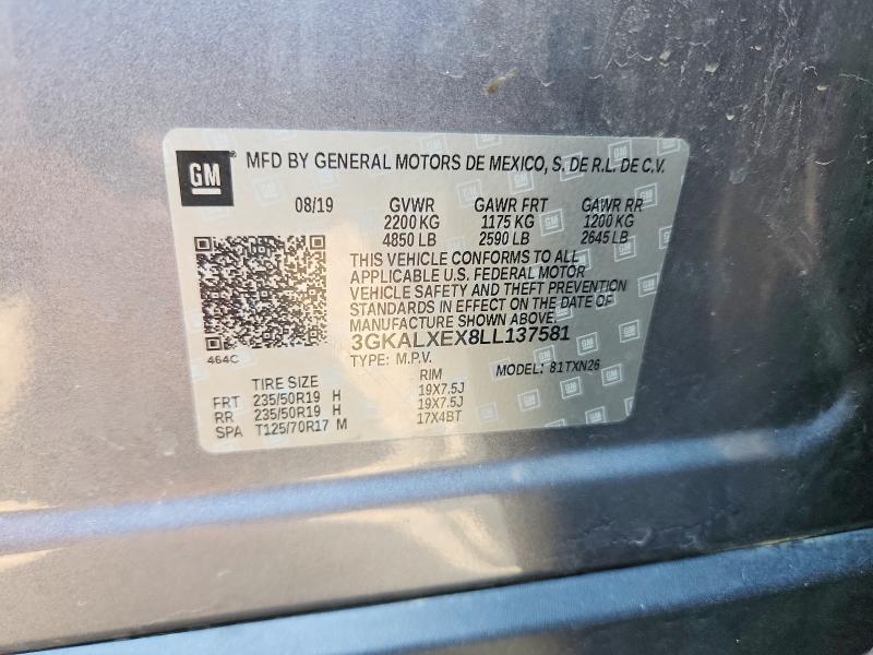 Aukcja sprzedaży 2020 Gmc Terrain, vin: 3GKALXEX8LL137581, numer aukcji: 51000736