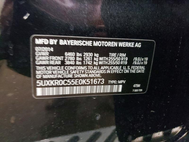 48694806 :رقم المزاد ، 5UXKR0C55E0K51673 vin ، 2014 Bmw X5 مزاد بيع