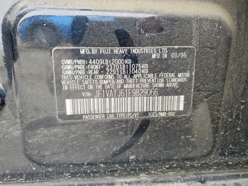 2015 Subaru Wrx მანქანა იყიდება აუქციონზე, vin: JF1VA1J61F9829066, აუქციონის ნომერი: 48219236