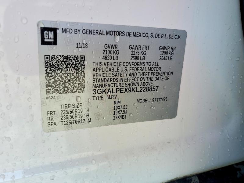 50478866 :رقم المزاد ، 3GKALPEX9KL228857 vin ، 2019 Gmc Terrain مزاد بيع