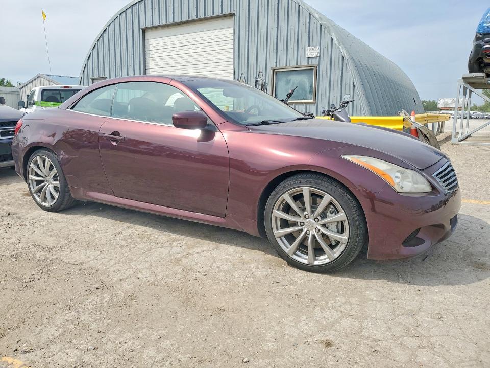 49946296 :رقم المزاد ، JN1CV6FE8AM353586 vin ، 2010 Infiniti G37 Convertible مزاد بيع