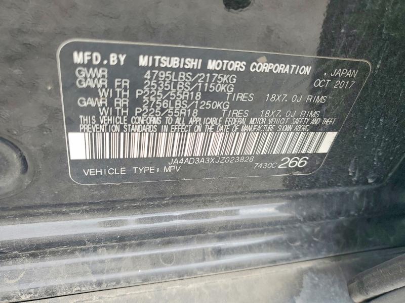 Aukcja sprzedaży 2018 Mitsubishi Outlander, vin: JA4AD3A3XJZ023828, numer aukcji: 48759516