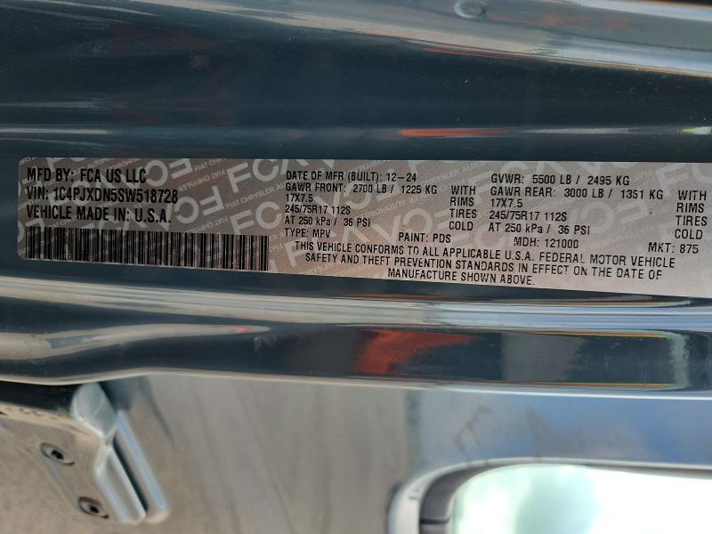 Aukcja sprzedaży 2025 Jeep Wrangler, vin: 1C4PJXDN5SW518728, numer aukcji: 50080946