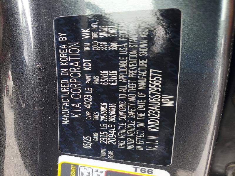 48517776 :رقم المزاد ، KNDJ23AU6S7956577 vin ، 2025 Kia Soul مزاد بيع