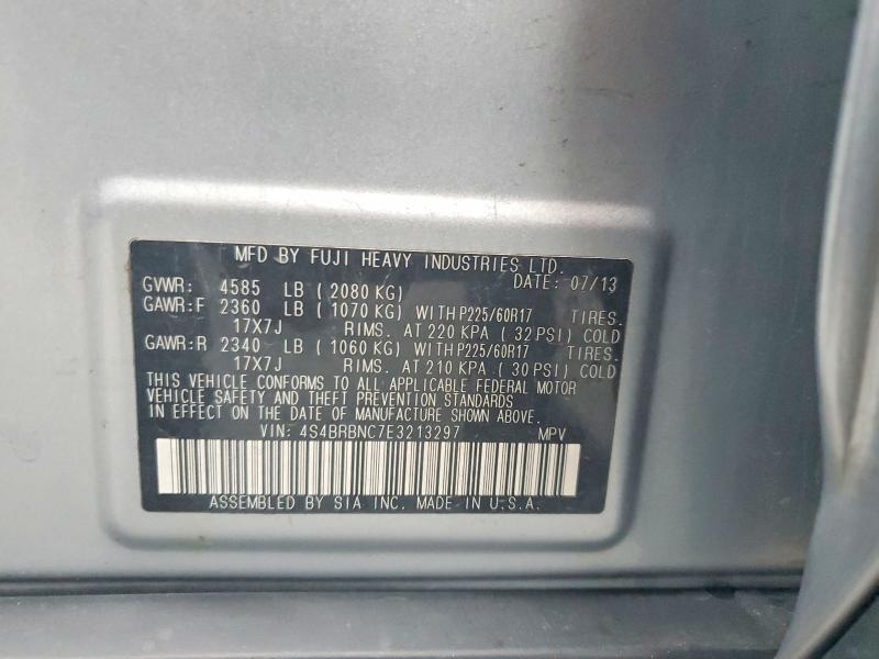 Aukcja sprzedaży 2014 Subaru Outback, vin: 4S4BRBNC7E3213297, numer aukcji: 48510196