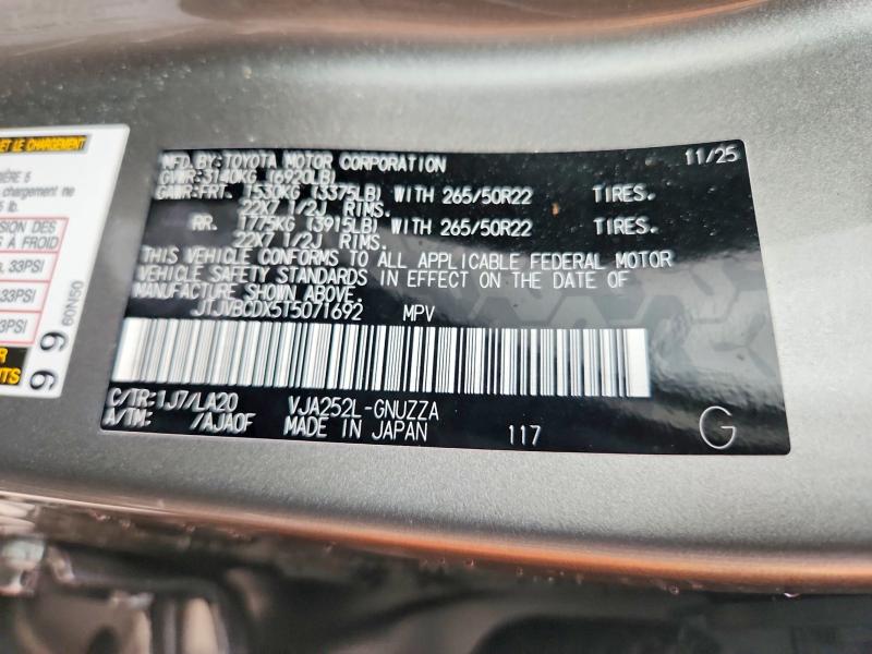 Aukcja sprzedaży 2026 Lexus Gx 550, vin: JTJVBCDX5T5071692, numer aukcji: 50641226