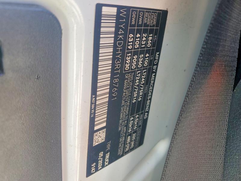 Продаж на аукціоні авто 2024 Mercedes-benz Sprinter, vin: W1Y4KDHY3RT187691, номер лоту: 49117506