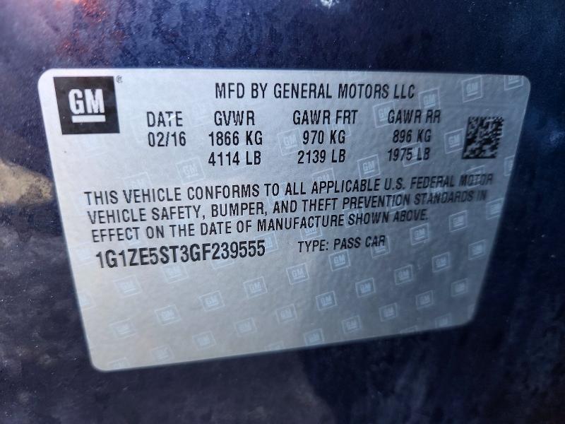 Продаж на аукціоні авто 2016 Chevrolet Malibu, vin: 1G1ZE5ST3GF239555, номер лоту: 49505546