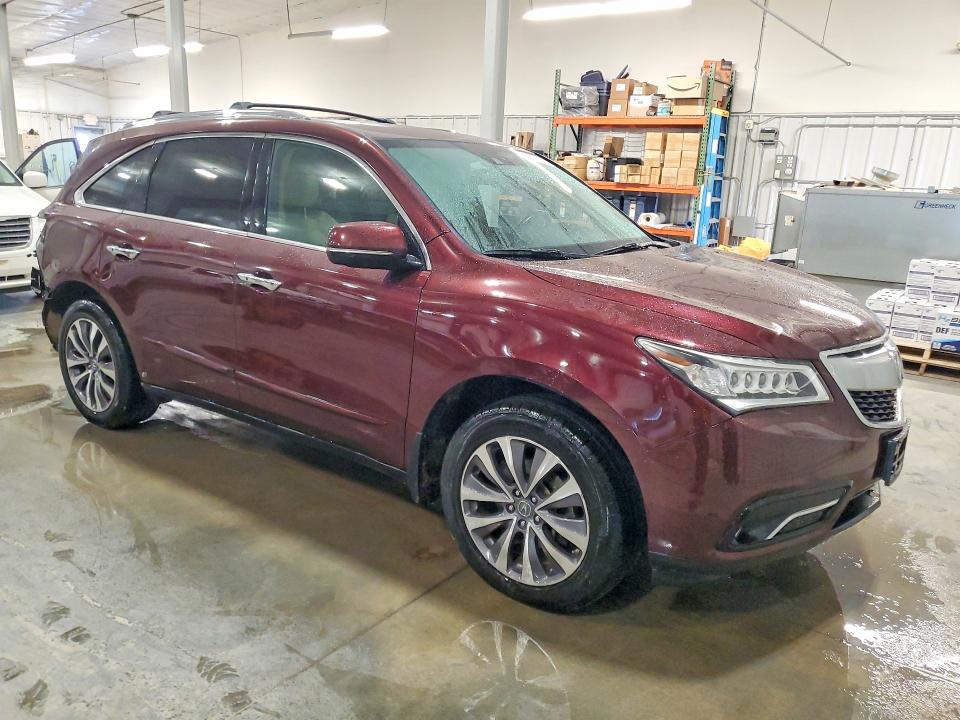 48139726 :رقم المزاد ، 5FRYD4H41EB009822 vin ، 2014 Acura Mdx مزاد بيع