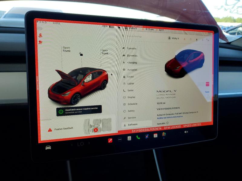 Aukcja sprzedaży 2020 Tesla Model Y, vin: 5YJYGDEE8LF053674, numer aukcji: 48200236