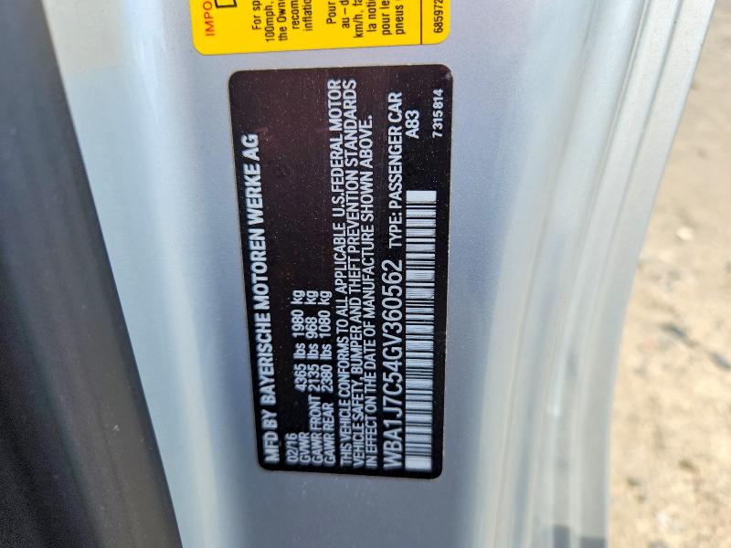 Продаж на аукціоні авто 2016 Bmw M235i, vin: WBA1J7C54GV360562, номер лоту: 51283366