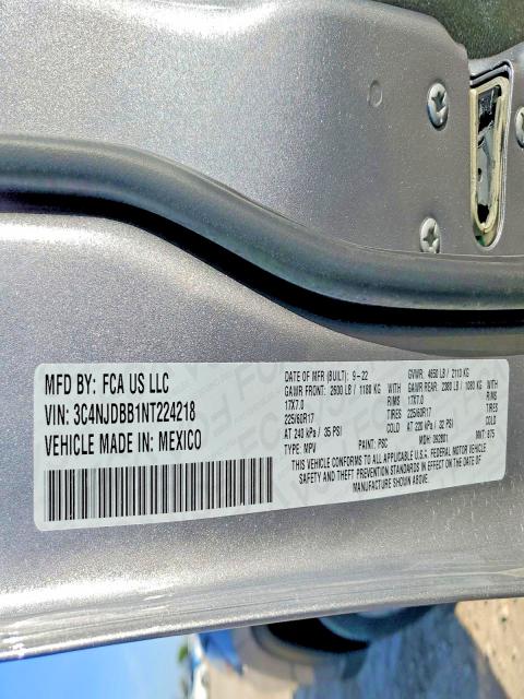 Продажа на аукционе авто 2022 Jeep Compass, vin: 3C4NJDBB1NT224218, номер лота: 50667196