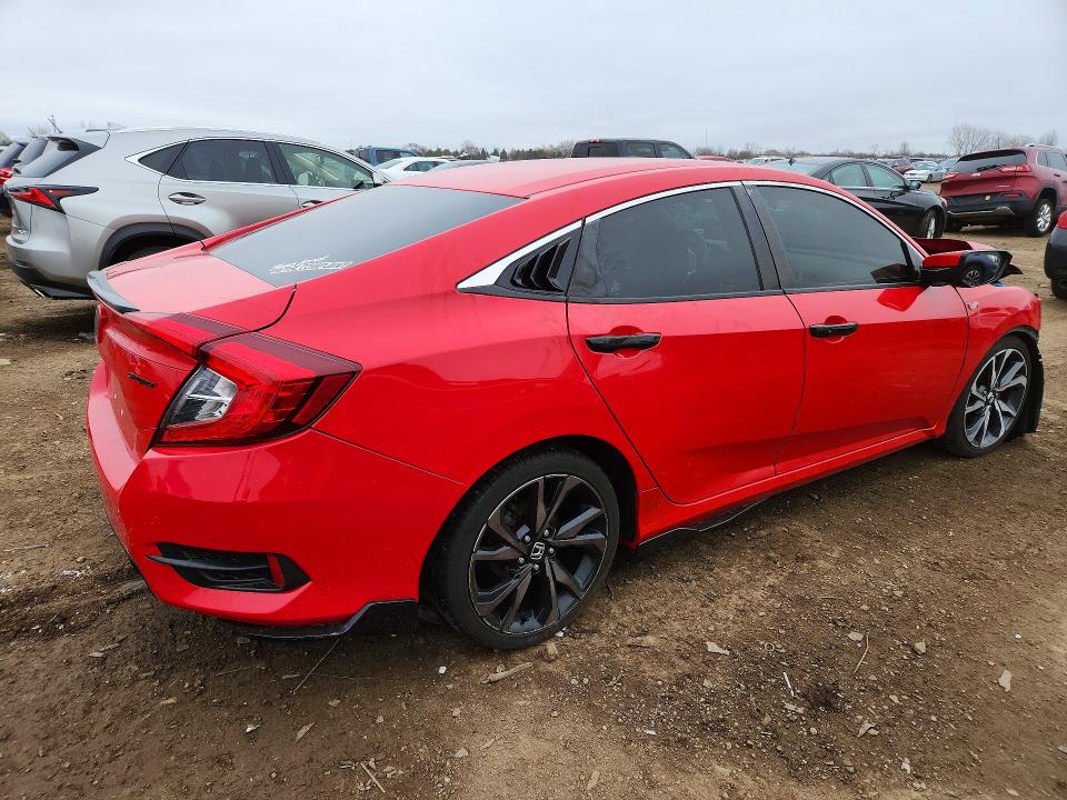 2019 Honda Civic მანქანა იყიდება აუქციონზე, vin: 2HGFC2F81KH525658, აუქციონის ნომერი: 48282076