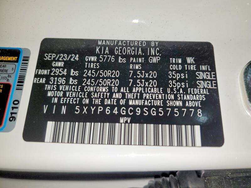 Продажа на аукционе авто 2025 Kia Telluride, vin: 5XYP64GC9SG575778, номер лота: 51016636