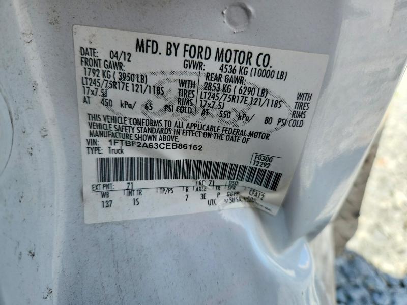 Продажа на аукционе авто 2012 Ford F250, vin: 1FTBF2A63CEB86162, номер лота: 48610466