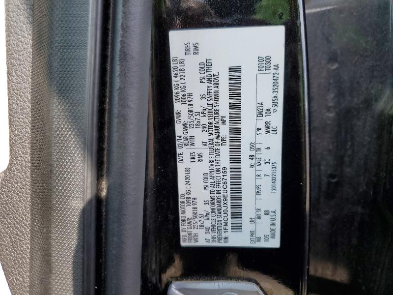 Aukcja sprzedaży 2014 Ford Escape, vin: 1FMCU0JX9EUC67159, numer aukcji: 49369456