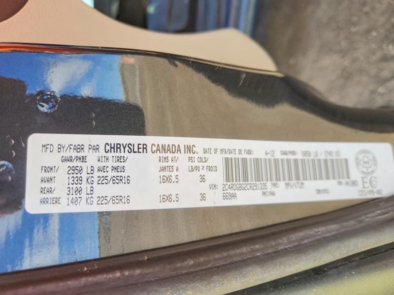 Продажа на аукционе авто 2012 Dodge Grand Caravan, vin: 2C4RDGBG2CR291335, номер лота: 51526756