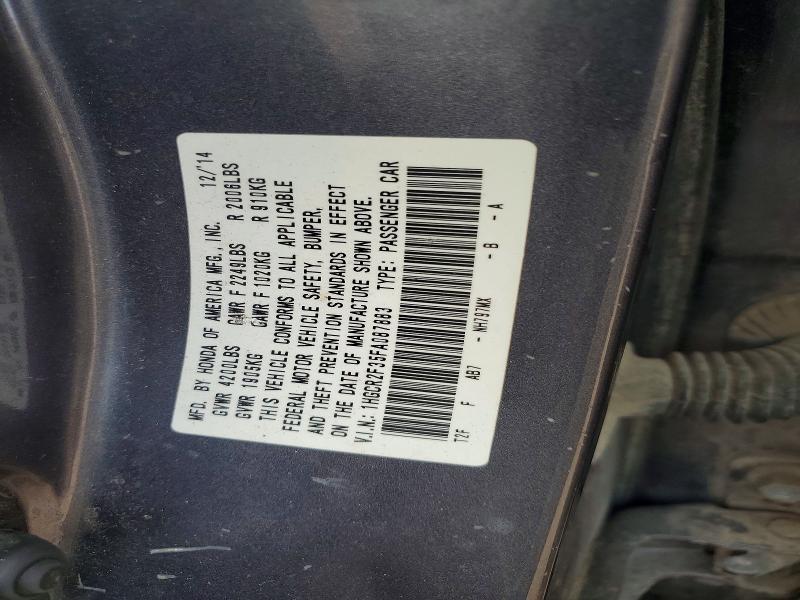 Продаж на аукціоні авто 2015 Honda Accord, vin: 1HGCR2F35FA087883, номер лоту: 50784726