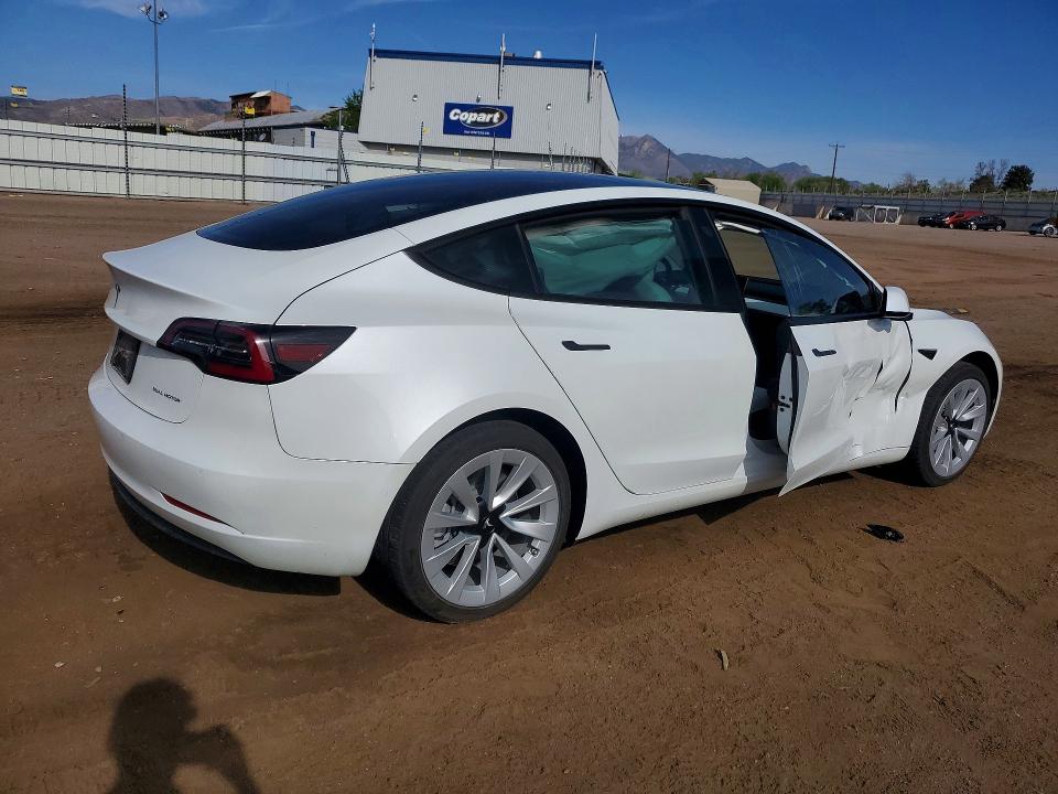 2022 Tesla Model 3 მანქანა იყიდება აუქციონზე, vin: 5YJ3E1EB5NF264354, აუქციონის ნომერი: 50504956
