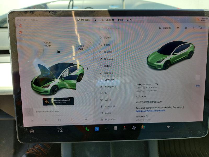Продаж на аукціоні авто 2021 Tesla Model 3, vin: 5YJ3E1EB4MF855970, номер лоту: 49219926