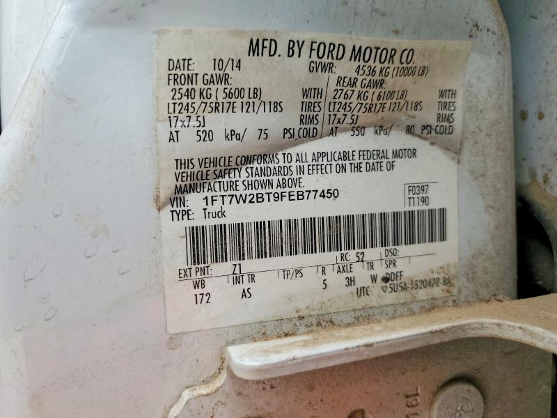 Продаж на аукціоні авто 2015 Ford F250, vin: 1FT7W2BT9FEB77450, номер лоту: 51658616