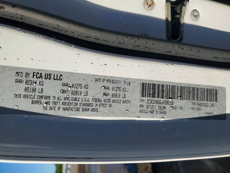 Продажа на аукционе авто 2018 Dodge Charger, vin: 2C3CDXBG6JH336158, номер лота: 50963756