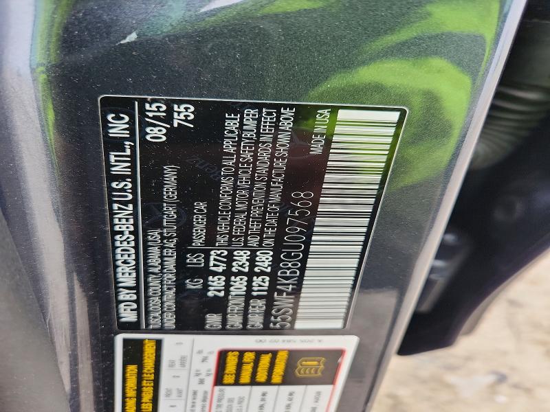 Aukcja sprzedaży 2016 Mercedes-benz C, vin: 55SWF4KB8GU097568, numer aukcji: 48533606