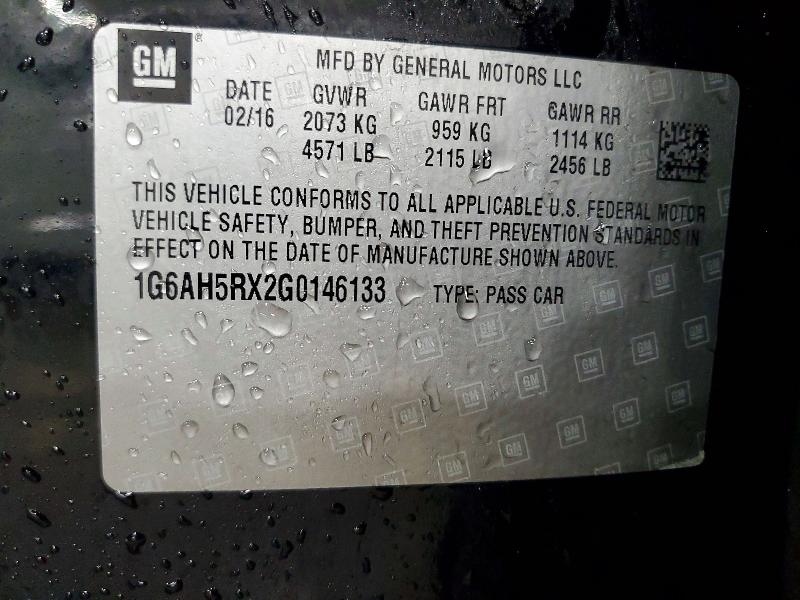 Продажа на аукционе авто 2016 Cadillac Ats, vin: 1G6AH5RX2G0146133, номер лота: 48694386