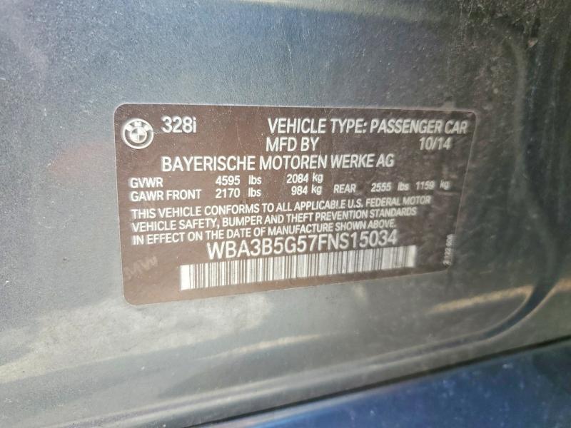 Продаж на аукціоні авто 2015 Bmw 328, vin: WBA3B5G57FNS15034, номер лоту: 51061816