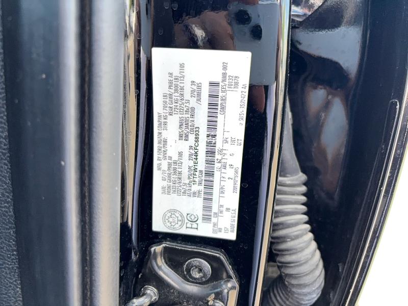 2019 Ford F150 მანქანა იყიდება აუქციონზე, vin: 1FTFW1E44KFC68933, აუქციონის ნომერი: 50183206