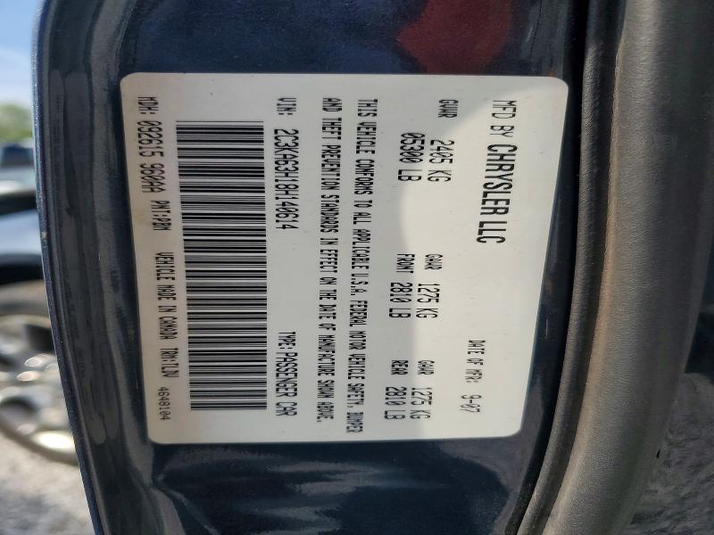 Aukcja sprzedaży 2008 Chrysler 300c, vin: 2C3KA63H18H140614, numer aukcji: 49375756