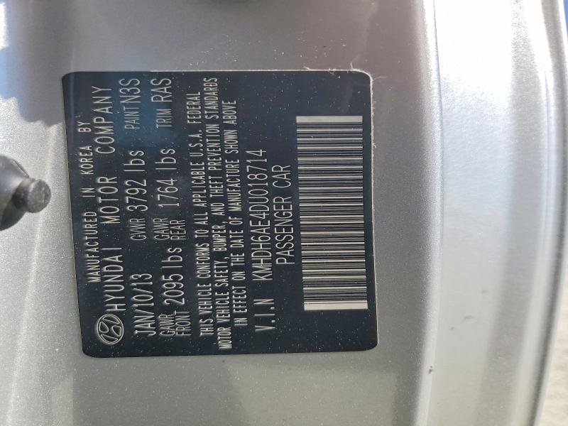2013 Hyundai Elantra მანქანა იყიდება აუქციონზე, vin: KMHDH6AE4DU018714, აუქციონის ნომერი: 49685676
