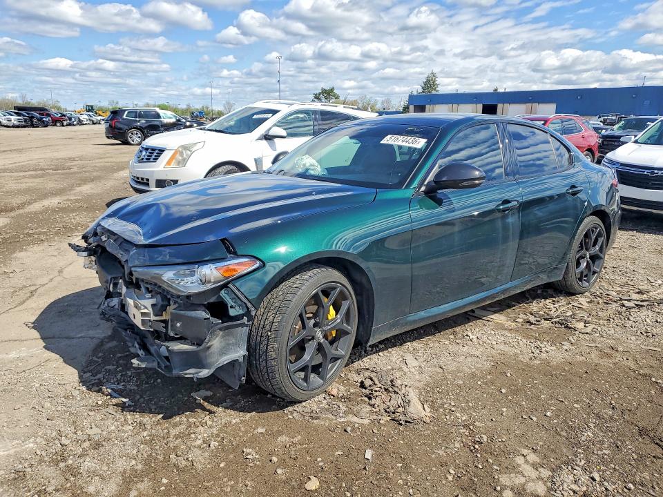 51674436 :رقم المزاد ، ZARFANBN5M7648529 vin ، 2021 Alfa Romeo Giulia مزاد بيع