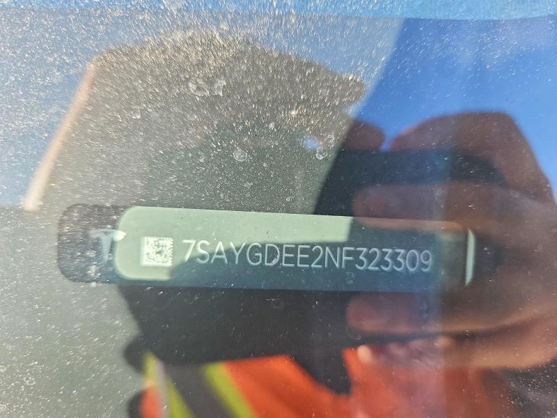 50191656 :رقم المزاد ، 7SAYGDEE2NF323309 vin ، 2022 Tesla Model Y مزاد بيع