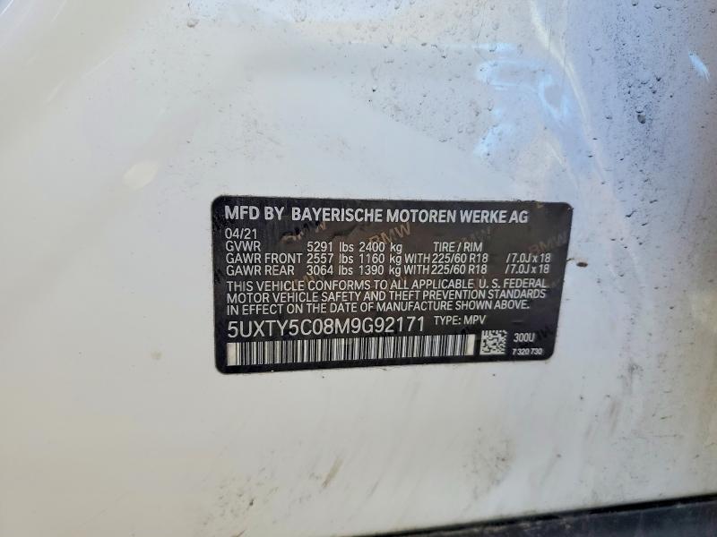 Продажа на аукционе авто 2021 Bmw X3, vin: 5UXTY5C08M9G92171, номер лота: 51168116