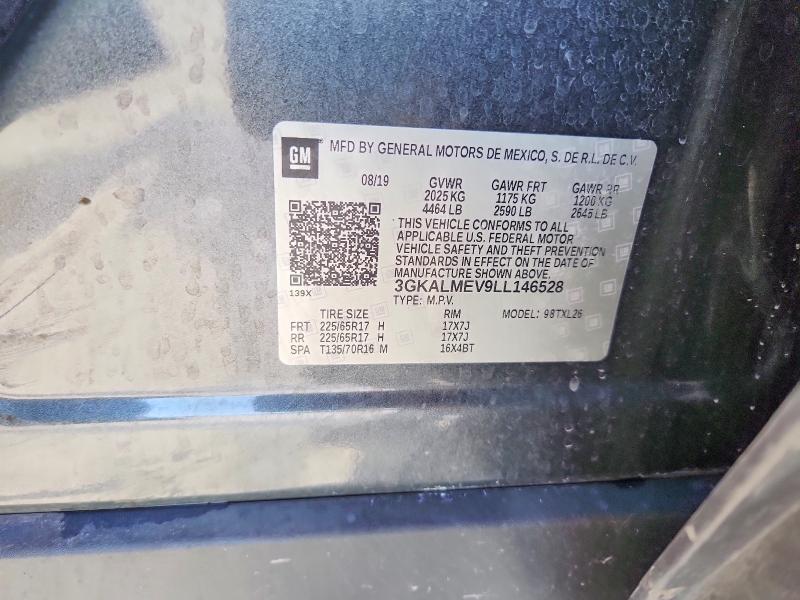 2020 Gmc Terrain მანქანა იყიდება აუქციონზე, vin: 3GKALMEV9LL146528, აუქციონის ნომერი: 49952336