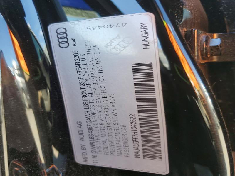 Продажа на аукционе авто 2017 Audi A3, vin: WAUAUGFF7H1042522, номер лота: 50308926