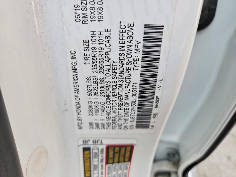 Продаж на аукціоні авто 2020 Acura Rdx, vin: 5J8TC2H50LL005171, номер лоту: 51954596
