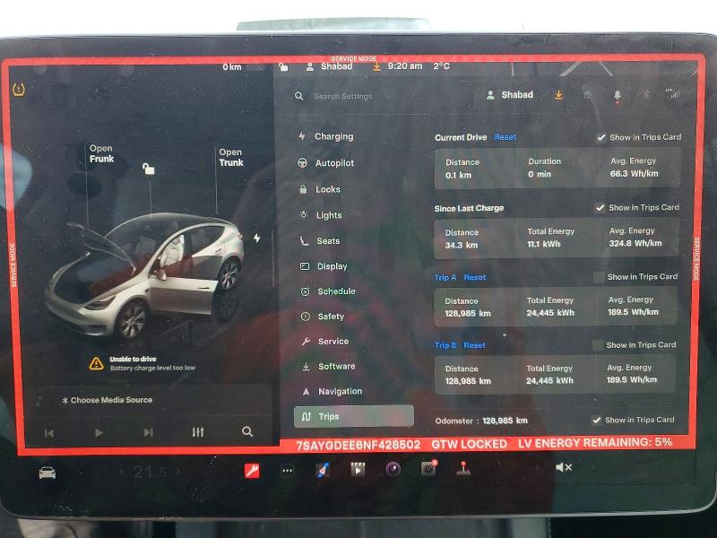 50384086 :رقم المزاد ، 7SAYGDEE6NF428502 vin ، 2022 Tesla Model Y مزاد بيع
