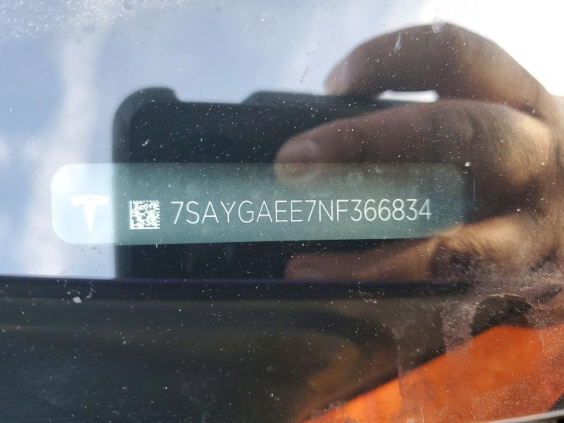 Aukcja sprzedaży 2022 Tesla Model Y, vin: 7SAYGAEE7NF366834, numer aukcji: 51015936