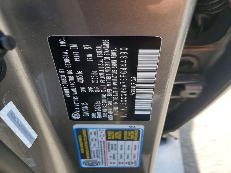51470006 :رقم المزاد ، 5XXGM4A73FG444390 vin ، 2015 Kia Optima مزاد بيع