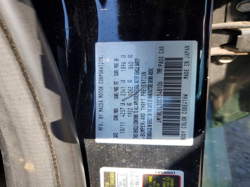 Продажа на аукционе авто 2012 Mazda Speed, vin: JM1BL1L30C1548106, номер лота: 50295646