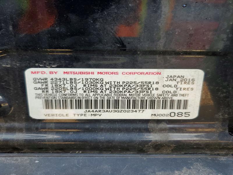 48831246 :رقم المزاد ، JA4AR3AU3GZ023477 vin ، 2016 Mitsubishi Outlander Sport مزاد بيع