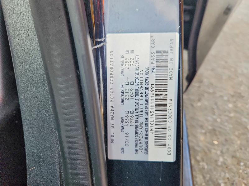 Aukcja sprzedaży 2017 Mazda 6, vin: JM1GL1V51H1112991, numer aukcji: 49406996