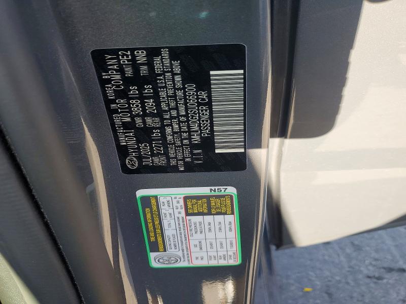 Aukcja sprzedaży 2025 Hyundai Elantra, vin: KMHLM4DG2SU066900, numer aukcji: 50459116
