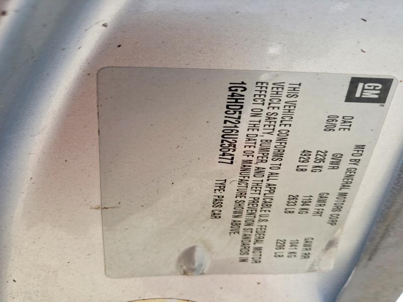 2011 Buick Lucerne მანქანა იყიდება აუქციონზე, vin: 1G4HD57216U256477, აუქციონის ნომერი: 48153216