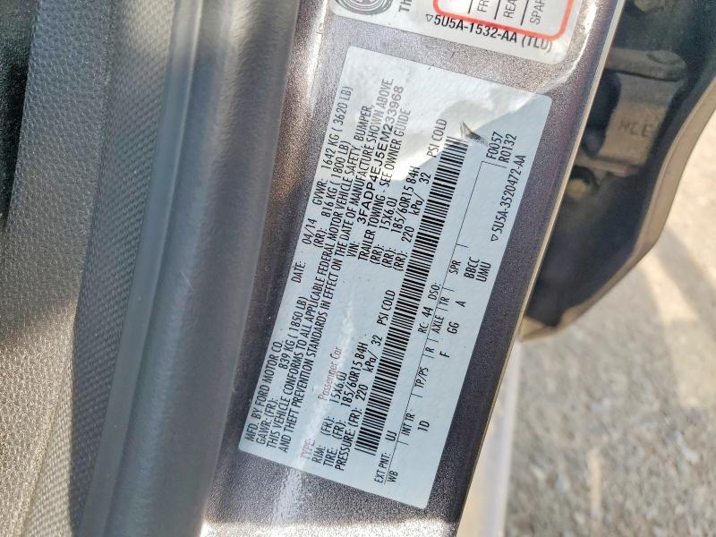 49537556 :رقم المزاد ، 3FADP4EJ5EM233968 vin ، 2014 Ford Fiesta مزاد بيع