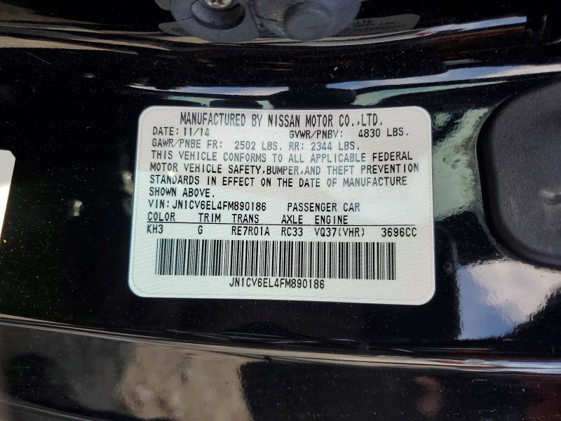 Продажа на аукционе авто 2015 Infiniti Q60, vin: JN1CV6EL4FM890186, номер лота: 46781116