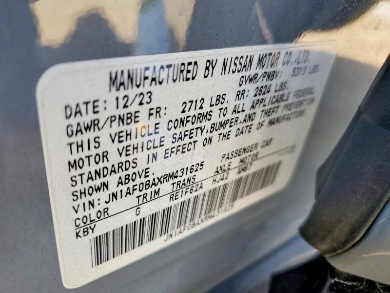Продажа на аукционе авто 2024 Nissan Ariya, vin: JN1AF0BAXRM431625, номер лота: 51207546